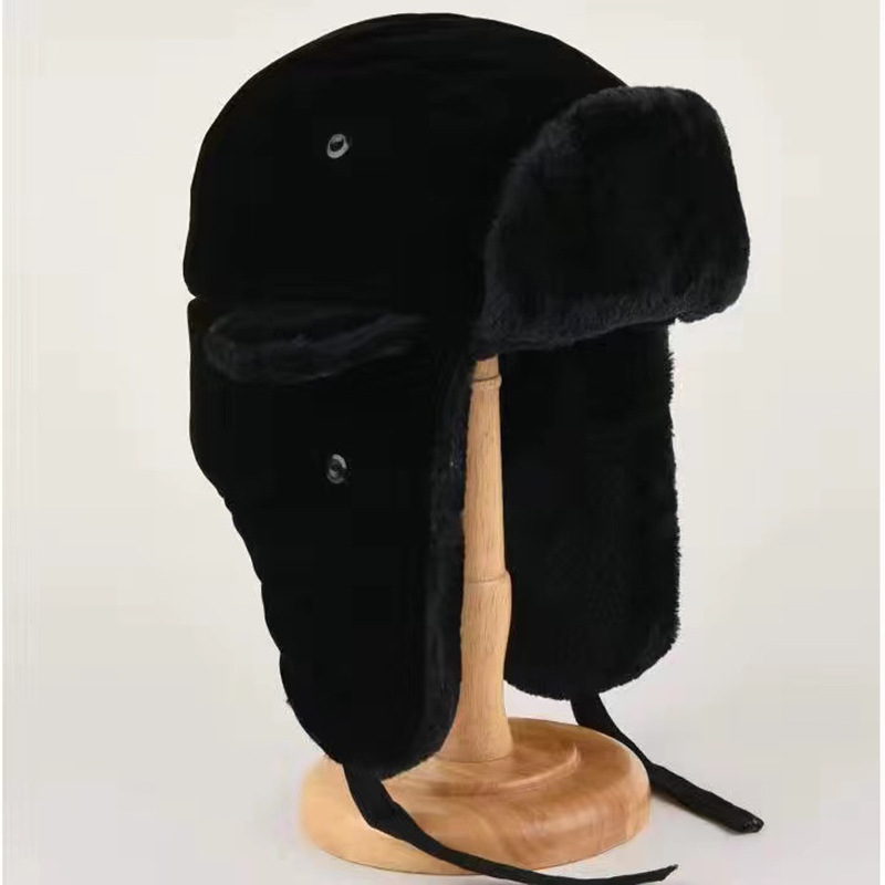 Winter Trapper Hat - Winter Cycling Wind-Proof Cap Female Earflaps