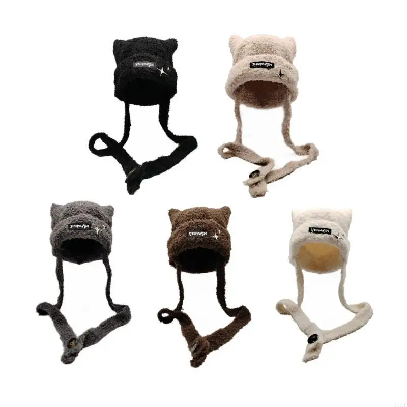 L93F Handmade Knit Ear Trapper - Winter Trapper Hat review and price